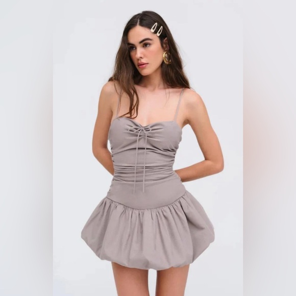 For Love And Lemons Dresses & Skirts - For Love And Lemons Taupe Mini Dress